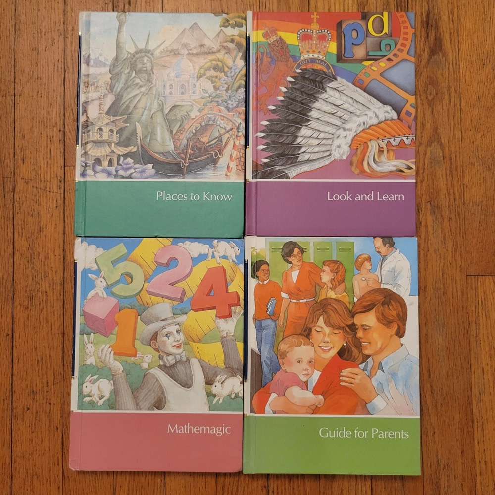 Childcraft 4 Book Set Vintage How and Why Library 10 12 13 15 1980s Hardcover